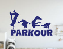 Load image into Gallery viewer, Parkour wall decal Free Style kids wall art Bedroom Wall Bathroom Wall Decals Stickers Vinyl 407DE