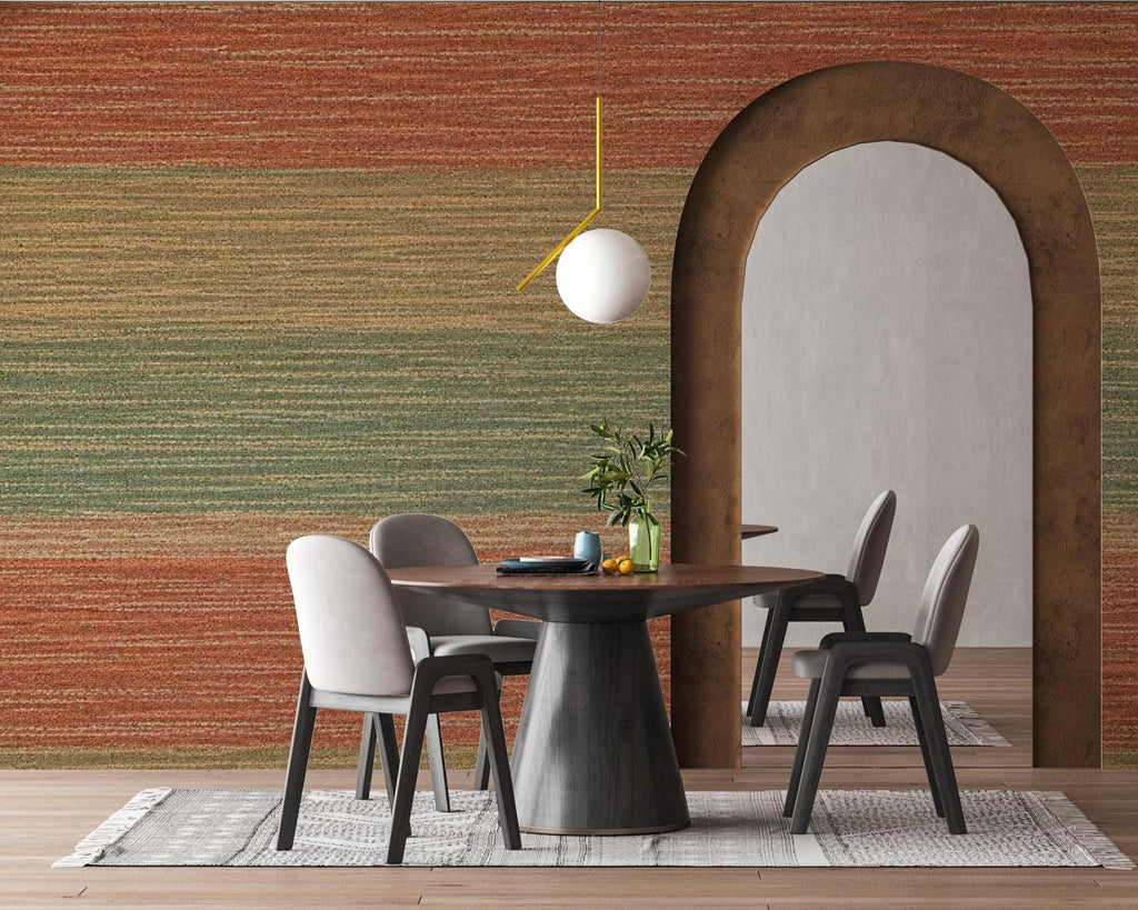 Textured Neutral Wallpaper, Earth Tone Wall Mural, Rustic Linen Look Wallpaper, Abstract Beige Green Wallpaper, Peel and Stick Wallpaper 8LU