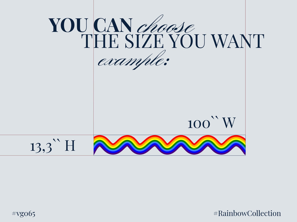 Stripes Waves Wall Vinyl Rainbow Sticker Wavy Rainbow Wave Wall Decal Modern Vinyl Wall Decor