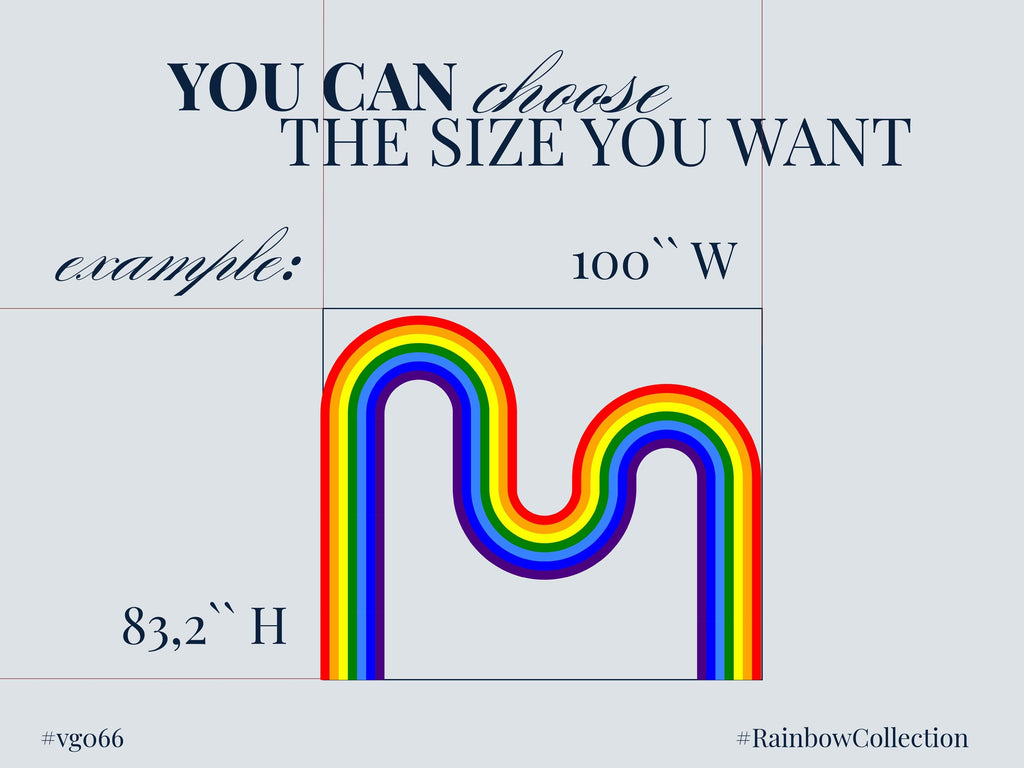 Rainbow Wall Decal for Nursery Corner Rainbow Wall Decal Modern Vinyl Wall Accent Minimal Rainbow Decor