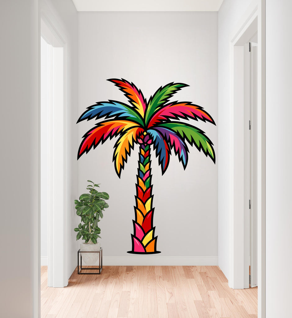 Palm wall decal, Palm wall vinyl, Tree stickers, Palm Tree wall decoration 1096RS