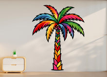 Load image into Gallery viewer, Palm wall decal, Palm wall vinyl, Tree stickers, Palm Tree wall decoration 1096RS