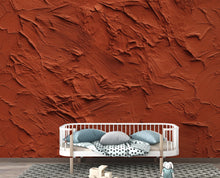 Load image into Gallery viewer, Terracotta Plaster Texture Wallpaper | Warm Earth Tone Abstract Peel and Stick | Rustic Clay Wall Effect | Modern Textured Mural 409DE
