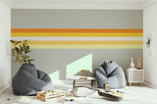 Load image into Gallery viewer, Rainbow Stripes Vinyl Decal Removable Vinyl Interior Decor Pastel Tones Women Made To Order Blueberry