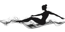Load image into Gallery viewer, Yoga Wall Decal Pilates Wall Art Woman Silhouette Vinyl Sticker Fitness Wall Decor Meditation Mural Modern Home Gym Studio Decor