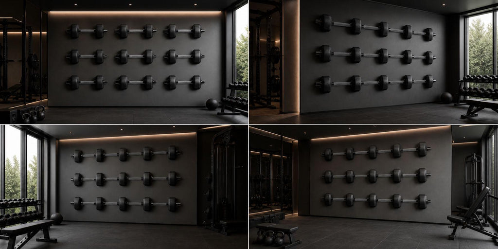 Dumbbell Wall Decal Minimalist Gym Wall Art Fitness Vinyl Sticker Modern Home Gym Decor Weightlifting Wall Art Luxury Gym Design