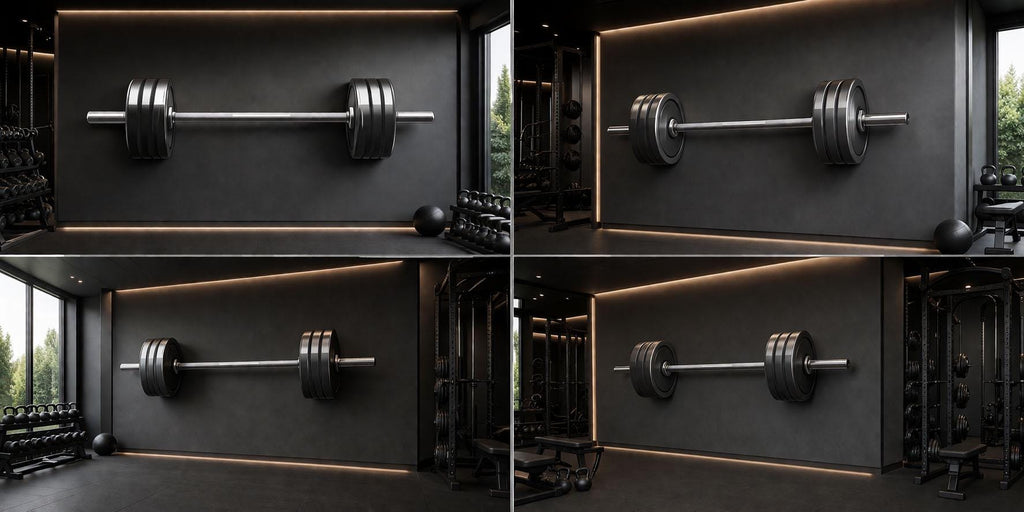 Barbell Wall Decal Gym Wall Art Weightlifting Vinyl Sticker Fitness Wall Decor Powerlifting Decor Home Gym Wall Art Modern Gym Design