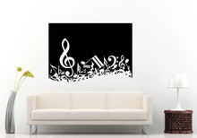 Load image into Gallery viewer, Music Notes Abstract Layout Poster Wall Decal Vinyl Sticker Mural Room Decor L714
