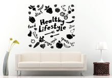 Load image into Gallery viewer, Healthy Life Style Collage Wall Decal Vinyl Sticker Mural Room Decor L728