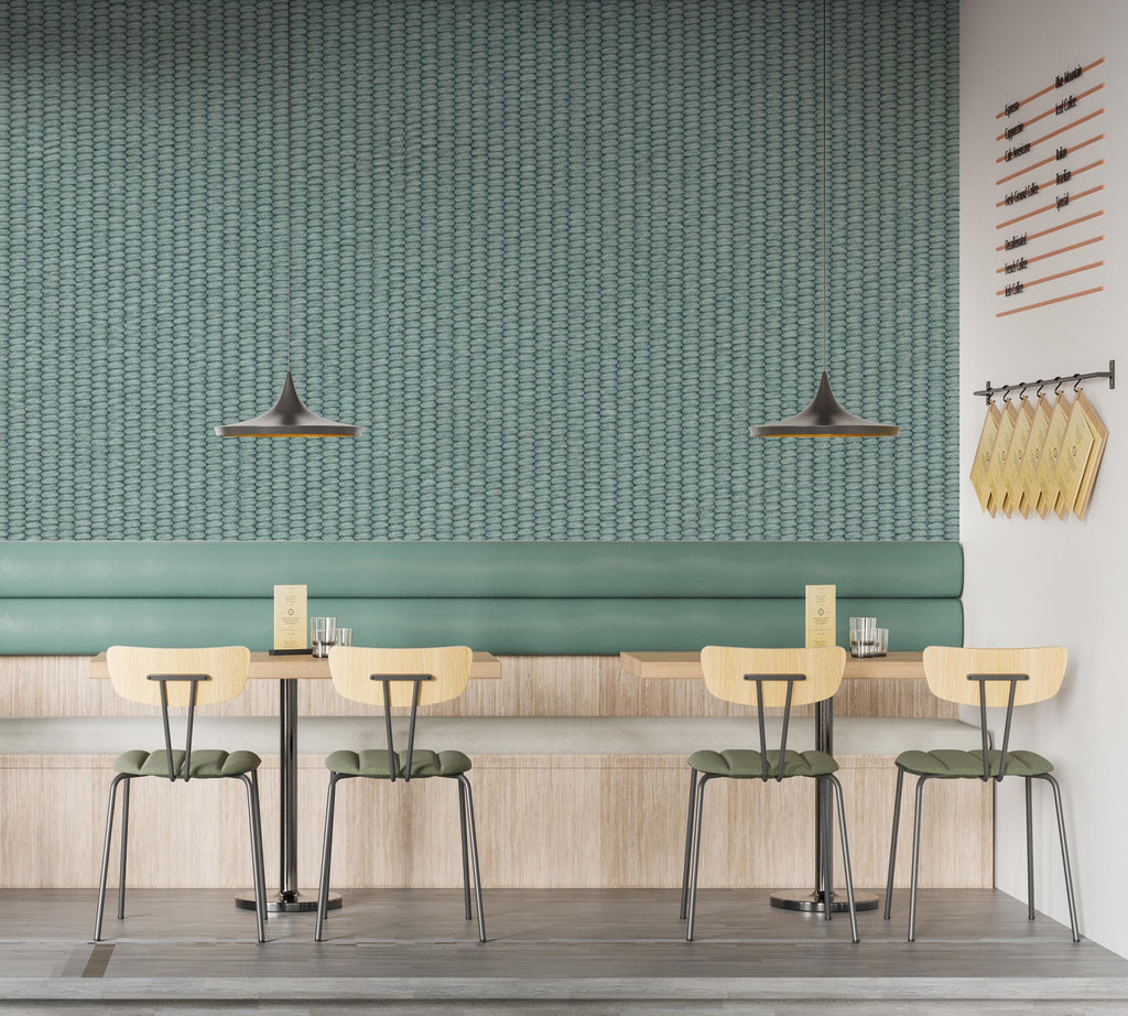 Blue Green Woven Texture Wallpaper Peel and Stick, Fabric Look Wall Mural, Linen Textile Wall Decor, Removable Modern Wallpaper 827LU