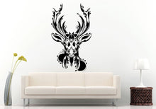 Load image into Gallery viewer, Flower Floral Beautiful Deer Head Wall Decal Vinyl Sticker Mural Room Decor L737