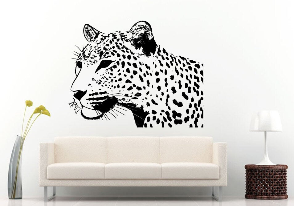 Africa Animal Predator Cheetah Wall Decal Vinyl Sticker Mural Room Decor L740