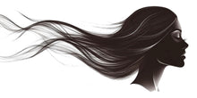 Load image into Gallery viewer, Minimalist Hair Woman Wall Decal Beauty Salon Wall Sticker Hair Studio Decor Modern Beauty Wall Art Vinyl Wall Decal Hairdresser Decor