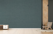 Load image into Gallery viewer, Dark Teal Textured Wallpaper, Modern Blue Green Wall Covering, Luxury Minimalist Wallpaper, Accent Wall Decor, Peel and Stick 831LU