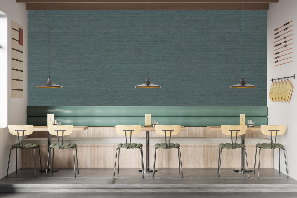 Dark Teal Textured Wallpaper, Modern Blue Green Wall Covering, Luxury Minimalist Wallpaper, Accent Wall Decor, Peel and Stick 831LU