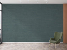Load image into Gallery viewer, Dark Teal Textured Wallpaper, Modern Blue Green Wall Covering, Luxury Minimalist Wallpaper, Accent Wall Decor, Peel and Stick 831LU