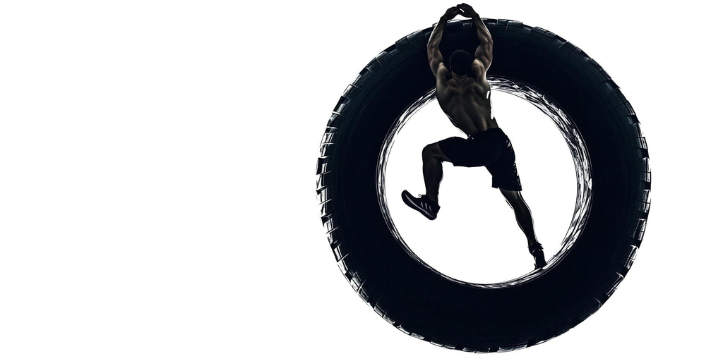 Tire Flip Wall Decal CrossFit Wall Art Fitness Mural Athlete Vinyl Sticker Gym Wall Decor Functional Training Home Gym Decor