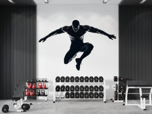 Load image into Gallery viewer, Athlete Jump Wall Decal Gym Wall Art Fitness Mural Vinyl Sticker Modern Home Gym Decor Workout Motivation Luxury Gym Wall Design