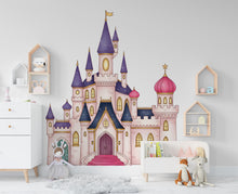 Load image into Gallery viewer, Big Castle Wall Decal Home Headboard, Castle Wall Decal, Bed Headboard Sticker, Headboard Wall Decal, Arch Wall Decal, Nursery 1101RS