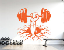 Load image into Gallery viewer, Gym Girl Wall Decor Crack Wall Fitness Wall Art Gym Wall Decals Wall Decal Crossfit Gifts Home Gym Wall Sticker Gym 1118RS