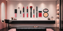 Load image into Gallery viewer, Makeup Tools Wall Decal Beauty Studio Wall Sticker Cosmetic Wall Art Makeup Icons Salon Decor Lipstick Brush Wall Decal Beauty Room Decor