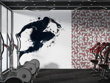 Load image into Gallery viewer, Explosive Athlete Wall Decal Modern Gym Wall Art Fitness Vinyl Sticker Home Gym Decor Sports Mural Workout Room Design