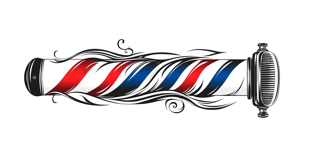 Barber Pole Wall Decal, Barbershop Wall Decor, Vintage Barber Shop Sticker, Hair Salon Wall Art, Mens Grooming Studio Decor