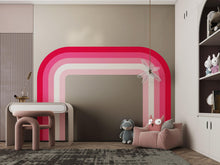 Load image into Gallery viewer, Stripes Rainbow Wall Sticker Peel And Stick Playroom Colorful Children Made In USA