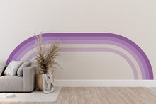 Load image into Gallery viewer, Rainbow Stripes Wall Mural Large Wall Decal Living Room Earthy Tones Family Easy To Apply Forest