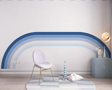 Load image into Gallery viewer, Rainbow Stripes Wall Mural Large Wall Decal Living Room Earthy Tones Family Easy To Apply Forest
