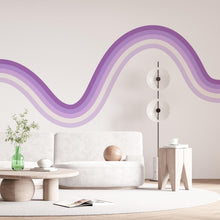 Load image into Gallery viewer, Stripes Rainbow Removable Vinyl Wall Art Decal Teen Room Modern Style Teens Custom Decal