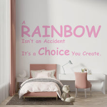 Load image into Gallery viewer, Rainbow Wall Decal Phrase Joy Is a Choice Modern Vinyl Wall Art Wall Mural Kids Room