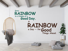 Load image into Gallery viewer, Rainbow Quote Wall Decal Phrase Everyday Luck Positive Vinyl Decor Modern Vinyl Wall Art Wall Mural Kids Room