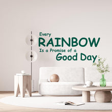 Load image into Gallery viewer, Rainbow Quote Wall Decal Phrase Everyday Luck Positive Vinyl Decor Modern Vinyl Wall Art Wall Mural Kids Room