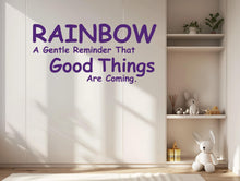 Load image into Gallery viewer, Rainbow Quote Wall Decal Phrase Everyday Luck Positive Vinyl Decor Vinyl Wall Art Wall Mural Kids Room