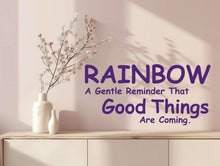 Load image into Gallery viewer, Rainbow Quote Wall Decal Phrase Everyday Luck Positive Vinyl Decor Vinyl Wall Art Wall Mural Kids Room