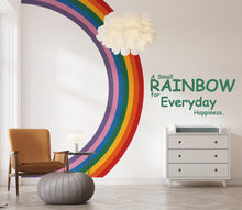 Load image into Gallery viewer, Rainbow Quote Wall Decal Phrase Everyday Luck Positive Vinyl Decor Vinyl Wall Art Wall Mural Kids Room