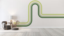 Load image into Gallery viewer, Stripes Rainbow Vinyl Sticker Removable Vinyl Room Decor Soft Colors Baby Removable Lemon
