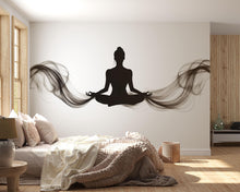 Load image into Gallery viewer, Yoga Wall Decal Meditation Wall Art Zen Yoga Studio Vinyl Sticker Modern Wellness Decor Minimalist Spiritual Wall Mural Home Yoga Room