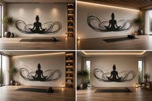 Load image into Gallery viewer, Meditation Wall Decal Yoga Wall Art Zen Vinyl Sticker Spiritual Wellness Wall Decor Minimalist Meditation Room Mural Yoga Studio Decor
