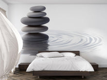 Load image into Gallery viewer, Zen Stone Wall Decal Spa Wall Art Meditation Vinyl Sticker Minimalist Wellness Decor Pebble Wall Mural Relaxation Room Decor