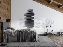Load image into Gallery viewer, Zen Stone Wall Decal Spa Wall Art Meditation Vinyl Sticker Minimalist Wellness Decor Pebble Wall Mural Relaxation Room Decor
