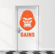 Load image into Gallery viewer, Man Pull-Up Gym Bathroom Door Decal, Vinyl Sticker 1107RS