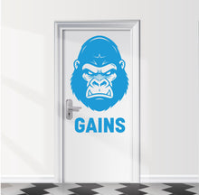 Load image into Gallery viewer, Man Pull-Up Gym Bathroom Door Decal, Vinyl Sticker 1107RS