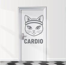 Load image into Gallery viewer, Women Pull-Up Gym Bathroom Door Decal, Vinyl Sticker 1108RS