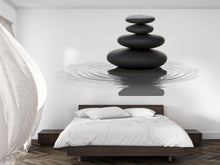 Load image into Gallery viewer, Zen Stone Wall Decal Spa Wall Art Meditation Vinyl Sticker Wellness Wall Decor Minimalist Pebble Mural Relaxation Room Decor