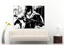 Load image into Gallery viewer, Anime Animation Japanese Worrier Samurai With A Sword Bamboo Forest Wall Decal Vinyl Sticker Mural Room Decor L748