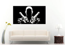 Load image into Gallery viewer, Contract Killer Assassin With Two Hand Guns Wall Decal Vinyl Sticker Mural Room Decor L752