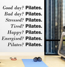 Load image into Gallery viewer, Pilates Wall Decal Pilates Wall Sticker Yoga Wall Art Pilates Wall Decor Gym Wall Decal Gym Wall Sticker Gym Wall Art Meditation Decal 682LU