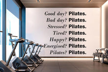 Load image into Gallery viewer, Pilates Wall Decal Pilates Wall Sticker Yoga Wall Art Pilates Wall Decor Gym Wall Decal Gym Wall Sticker Gym Wall Art Meditation Decal 682LU